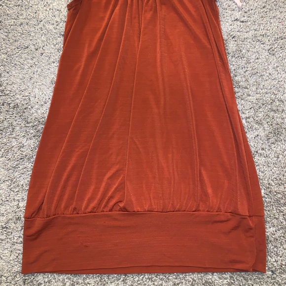 Volce Dark Orange & Brown Balled Blouse size M - Picture 6 of 11